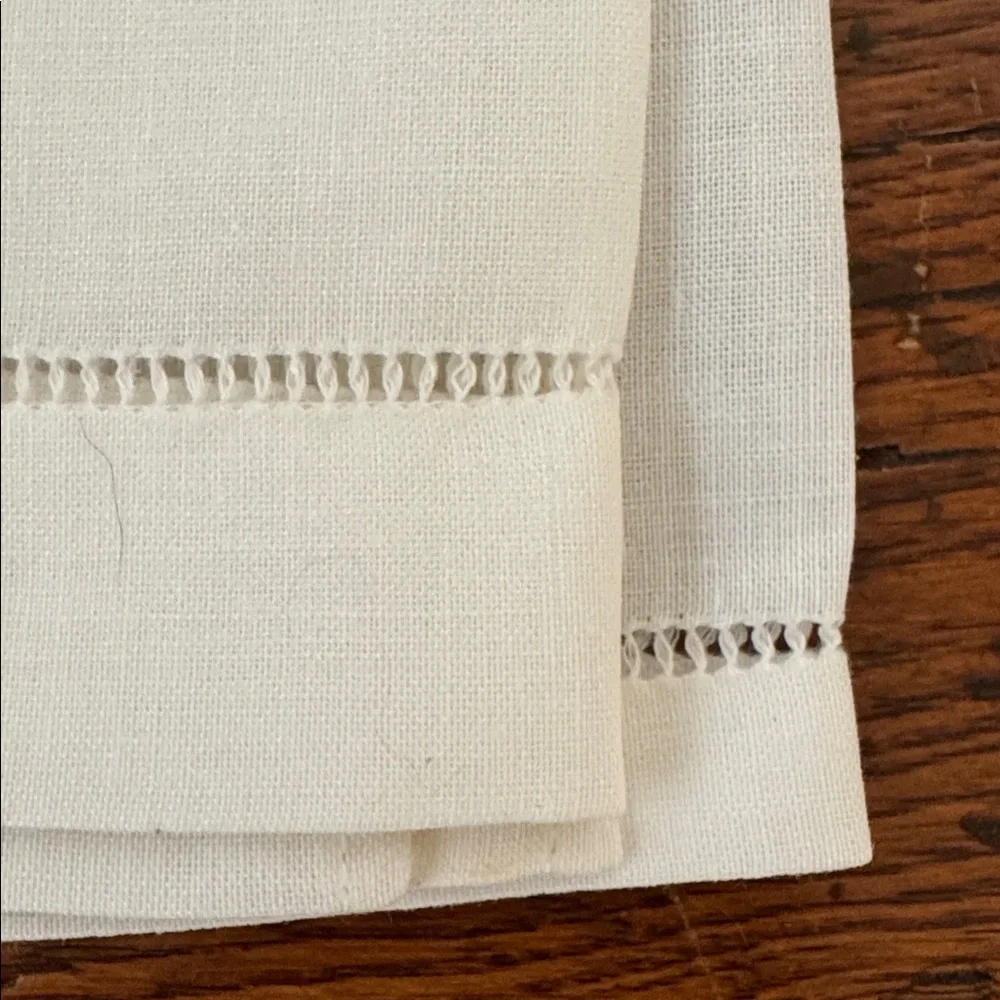 Embroidered Linen Hand Towel